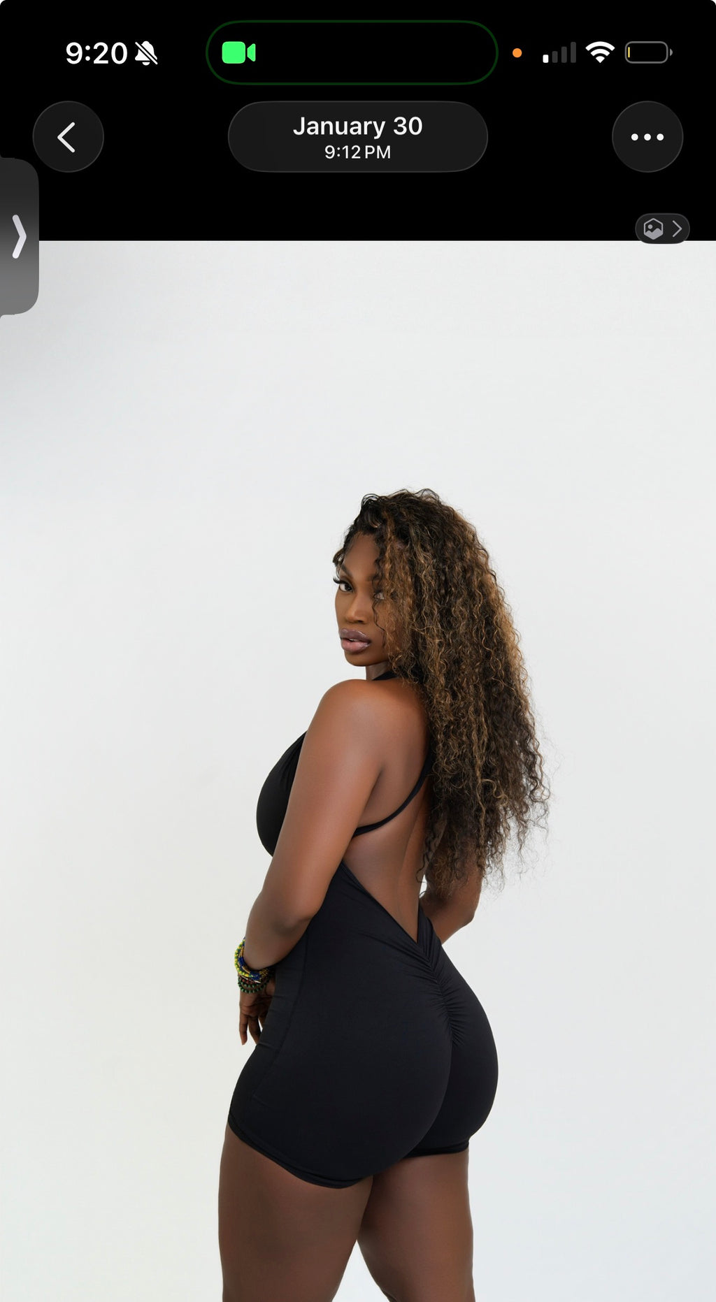 black on black romper set